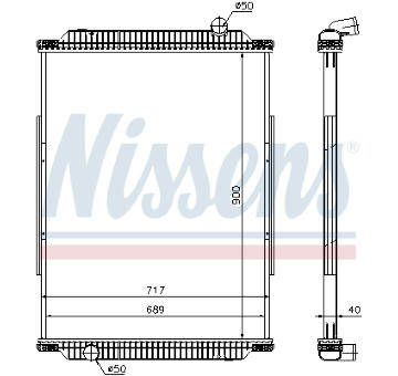 Chladič motora NISSENS 637880