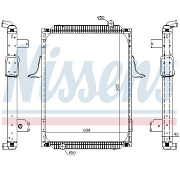 Chladič motora NISSENS 63788A