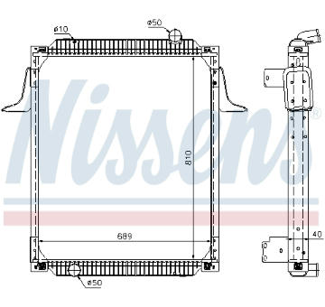 Chladič, chlazení motoru NISSENS 63789A