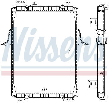 Chladič, chlazení motoru NISSENS 63821A