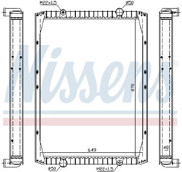 Chladič, chlazení motoru NISSENS 63845A