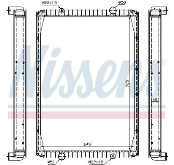 Chladič, chlazení motoru NISSENS 63847A
