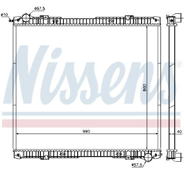 Chladič, chlazení motoru NISSENS 640670