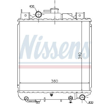 Chladič, chlazení motoru NISSENS 64157