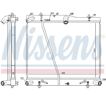Chladič, chlazení motoru NISSENS 646912
