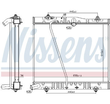 Chladič, chlazení motoru NISSENS 646916