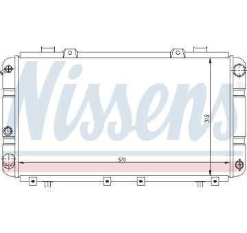 Chladič, chlazení motoru NISSENS 64833