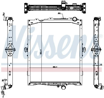 Chladič, chlazení motoru NISSENS 65479