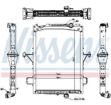 Chladič, chlazení motoru NISSENS 65624