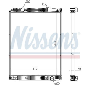 Chladič, chlazení motoru NISSENS 671650