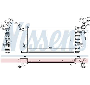 Chladič, chlazení motoru NISSENS 67172