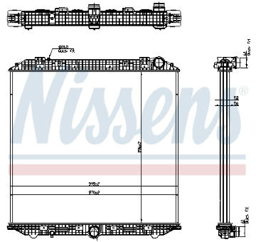 Chladič, chlazení motoru NISSENS 671750