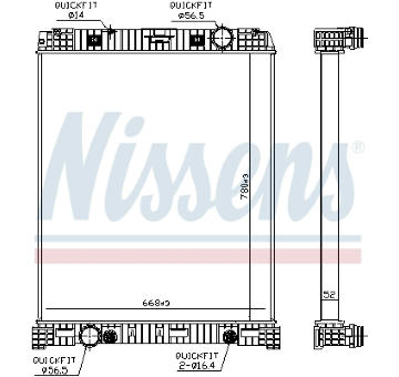 Chladič, chlazení motoru NISSENS 67179