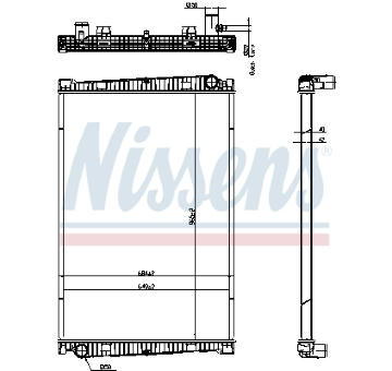 Chladič motora NISSENS 67193