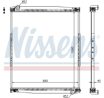 Chladič, chlazení motoru NISSENS 67258