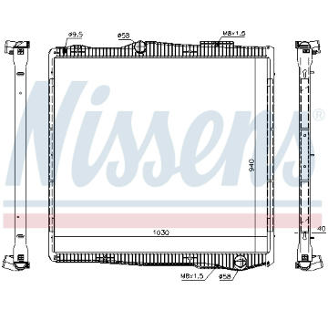 Chladič, chlazení motoru NISSENS 67290