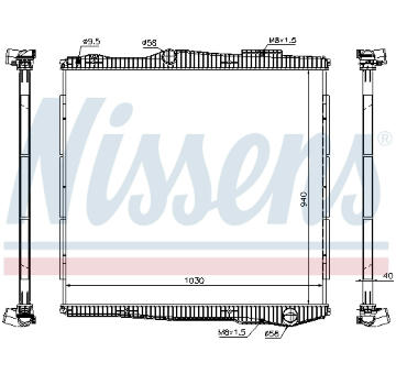 Chladič, chlazení motoru NISSENS 672900