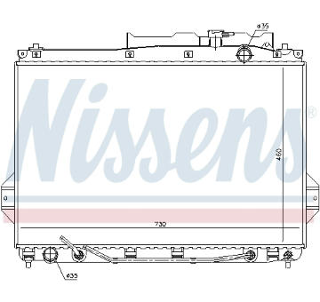 Chladič, chlazení motoru NISSENS 675009