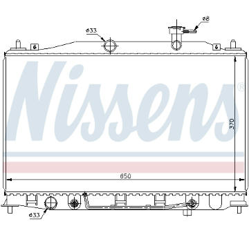 Chladič, chlazení motoru NISSENS 67503