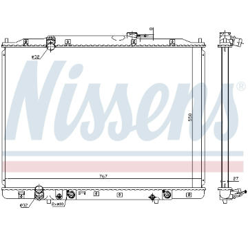 Chladič, chlazení motoru NISSENS 68151