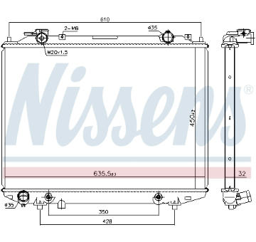 Chladič, chlazení motoru NISSENS 68535