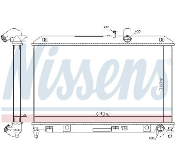 Chladič, chlazení motoru NISSENS 68540