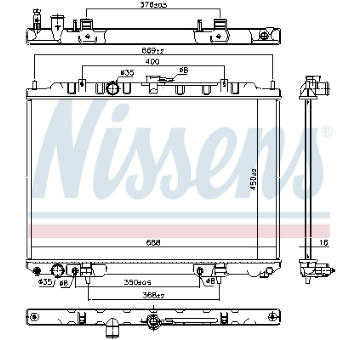 Chladič, chlazení motoru NISSENS 68799