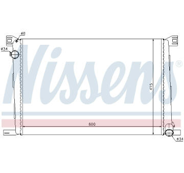 Chladič, chlazení motoru NISSENS 69706