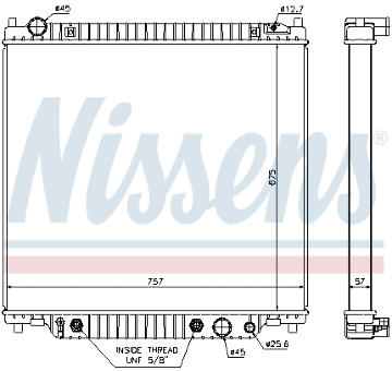 Chladič, chlazení motoru NISSENS 69205