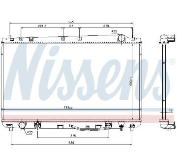 Chladič, chlazení motoru NISSENS 69478