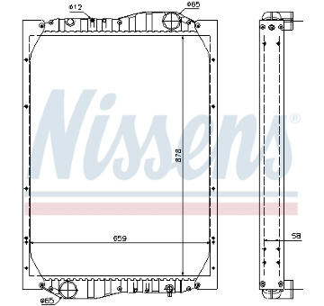 Chladič, chlazení motoru NISSENS 69601A