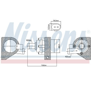Doplňovací vodní čerpadlo (okruh chladicí vody) NISSENS 832110