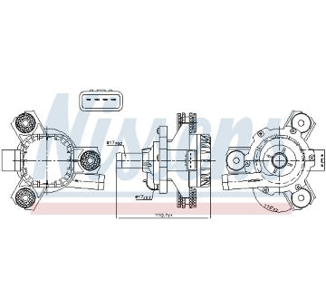Doplňovací vodní čerpadlo (okruh chladicí vody) NISSENS 832171