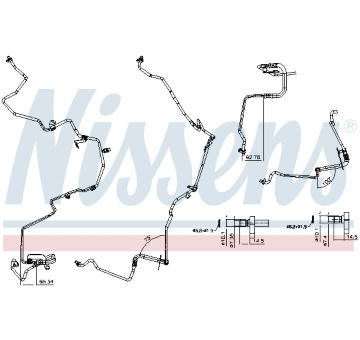 Vysokotlaké vedení, klimatizace NISSENS 842874