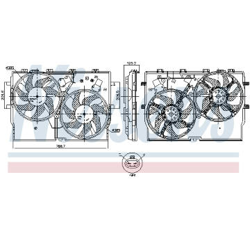 Větrák, chlazení motoru NISSENS 850001