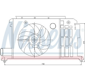 Větrák, chlazení motoru NISSENS 85058