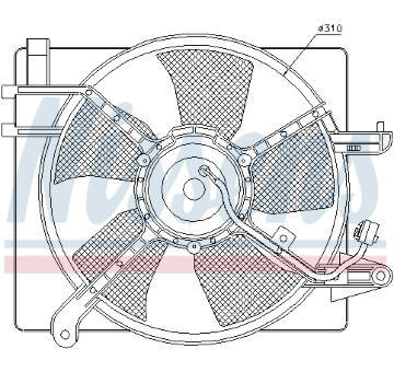 Větrák, chlazení motoru NISSENS 85061