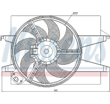 Větrák, chlazení motoru NISSENS 85220