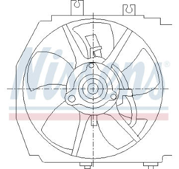 Větrák, chlazení motoru NISSENS 85381