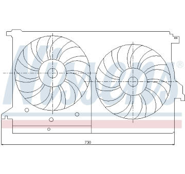 Větrák, chlazení motoru NISSENS 85404