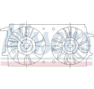 Větrák, chlazení motoru NISSENS 85461