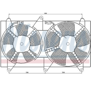 Ventilátor chladenia motora NISSENS 85611