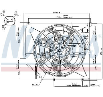 Větrák, chlazení motoru NISSENS 85649