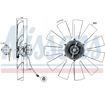 Spojka, větrák chladiče NISSENS 86211