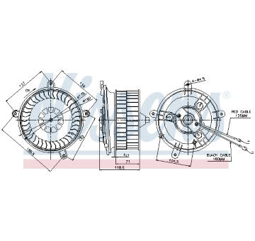 vnitřní ventilátor NISSENS 87041