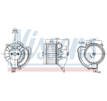 vnitřní ventilátor NISSENS 87220