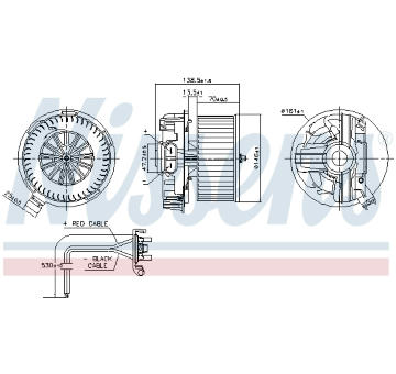 vnitřní ventilátor NISSENS 87385