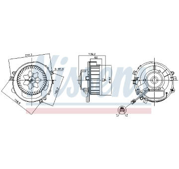 vnitřní ventilátor NISSENS 87525