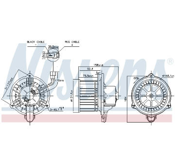 vnitřní ventilátor NISSENS 87537