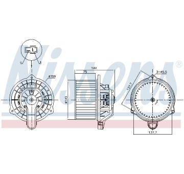 vnitřní ventilátor NISSENS 87568